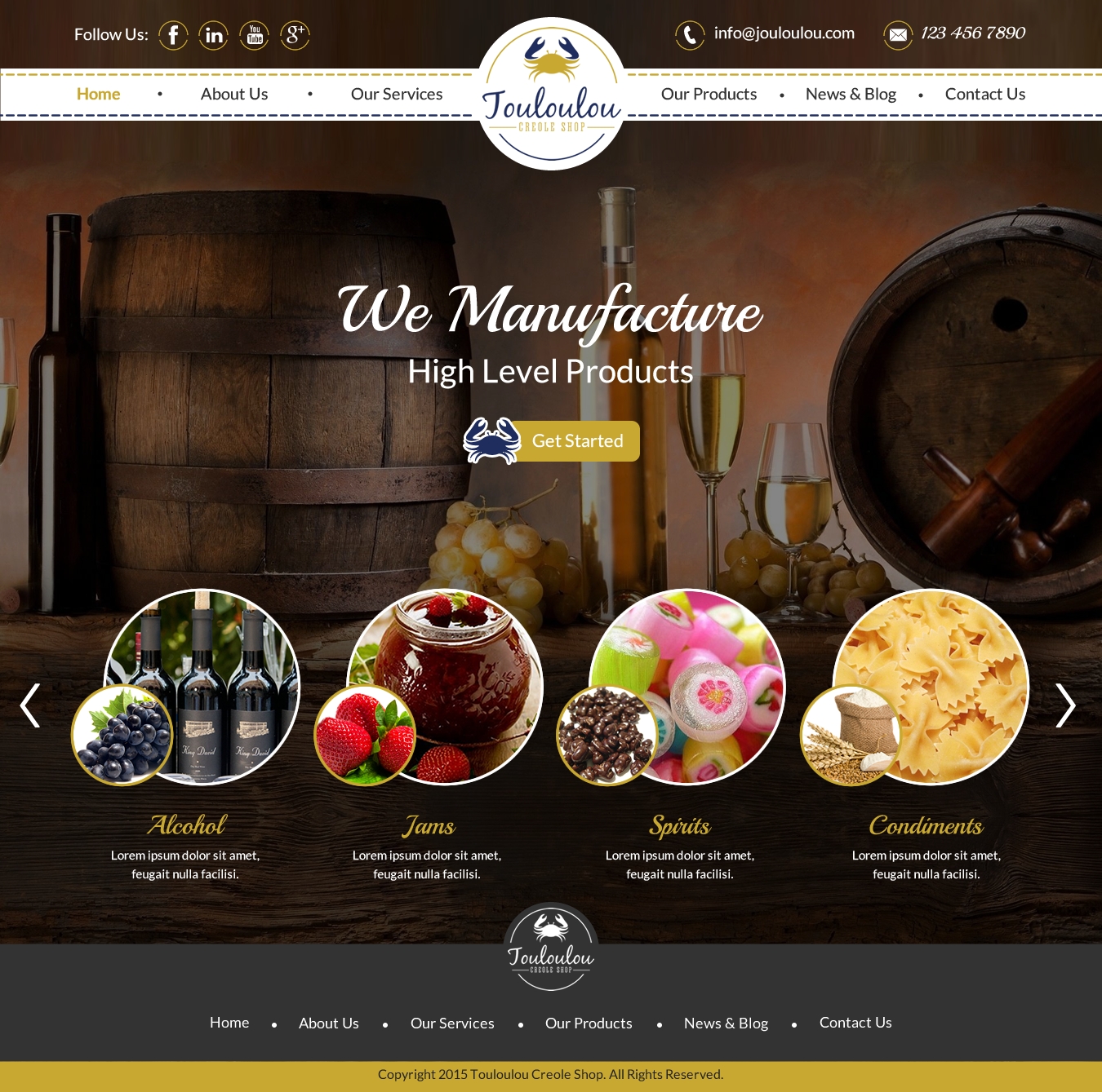 Diseño Web por Sbss para Touloulou creole shop | Diseño #8390954