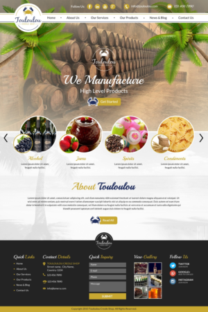 Diseño Web por Sbss para Touloulou creole shop | Diseño: #8390958