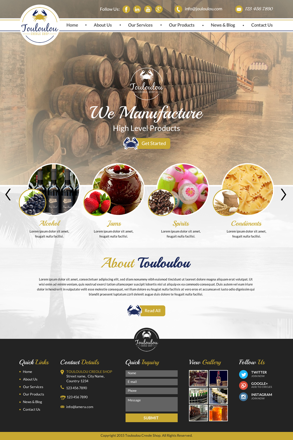 Diseño Web por Sbss para Touloulou creole shop | Diseño #8403423