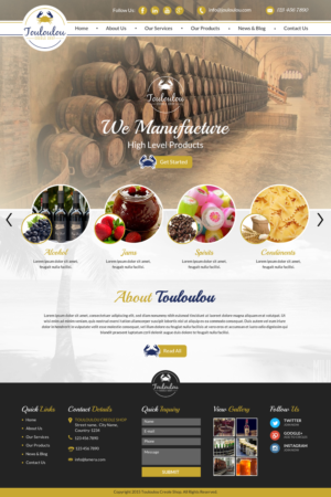 Web Design by Sbss for Touloulou creole shop | Design: #8403423