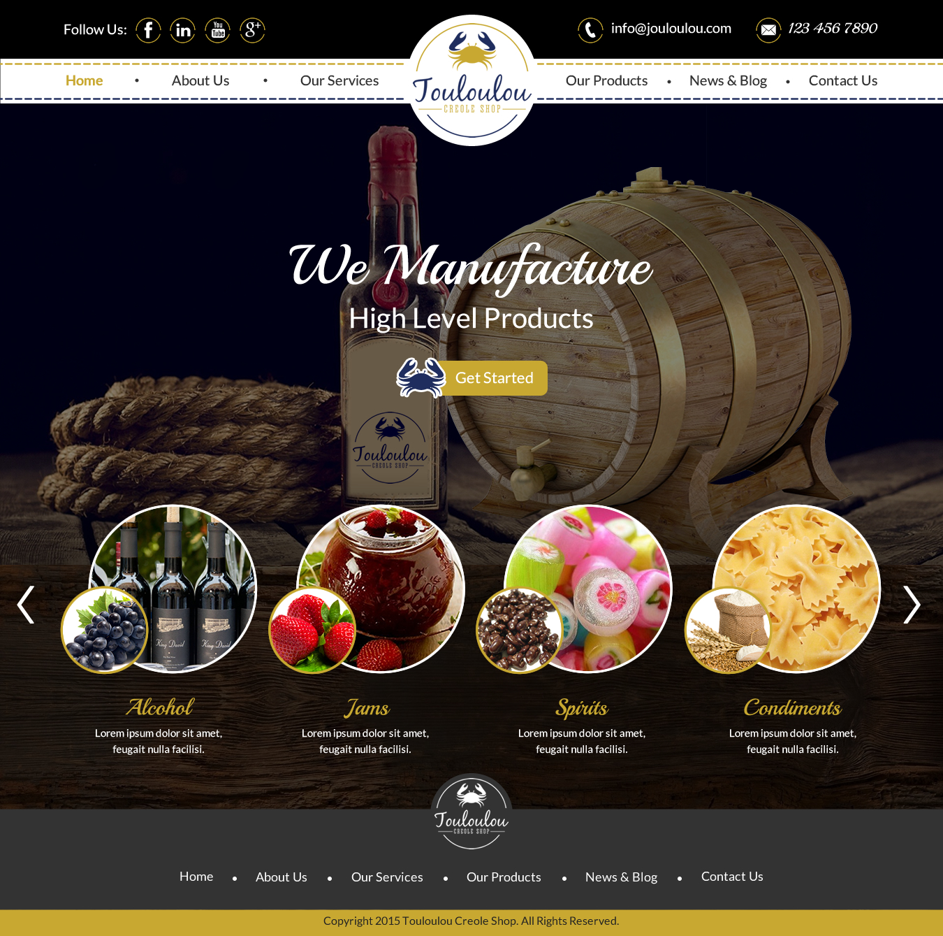 Web Design by Sbss for Touloulou creole shop | Design #8403426