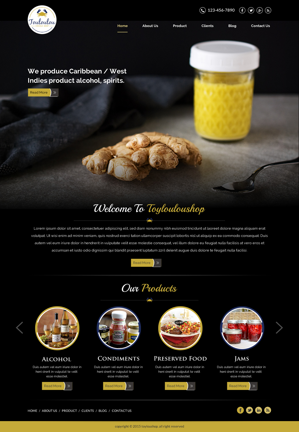 Diseño Web por Sbss para Touloulou creole shop | Diseño #8424742