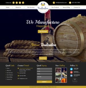 Web Design by Sbss for Touloulou creole shop | Design: #8426049