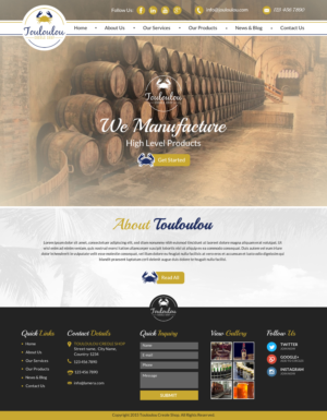 Web Design by Sbss for Touloulou creole shop | Design: #8426050