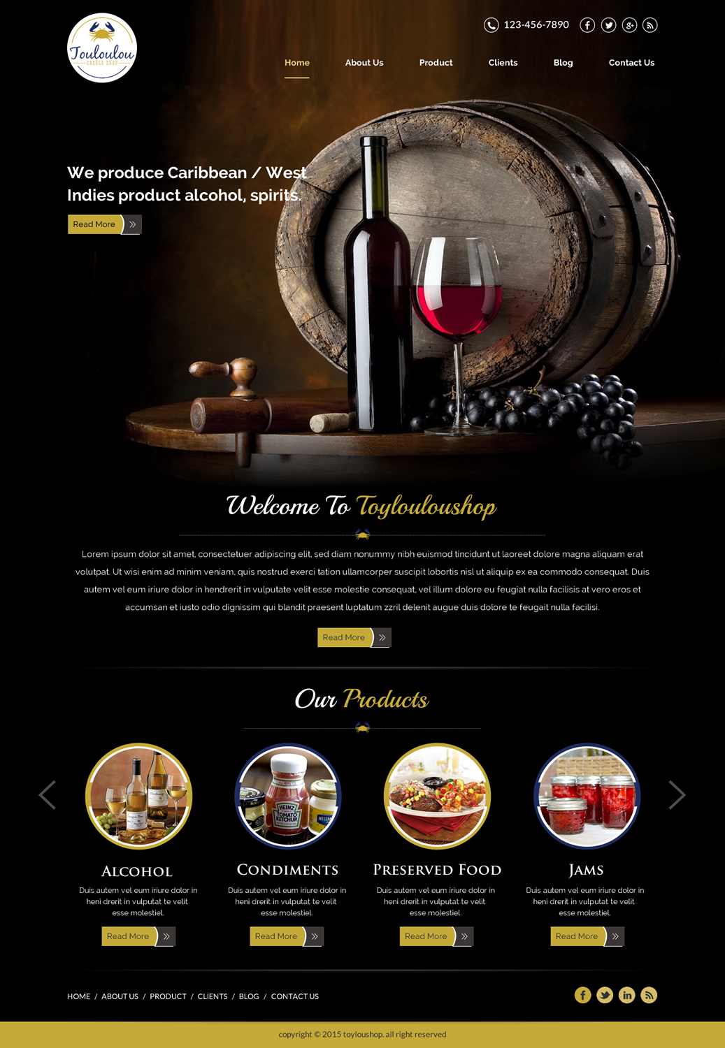 Web Design by Sbss for Touloulou creole shop | Design #8426075