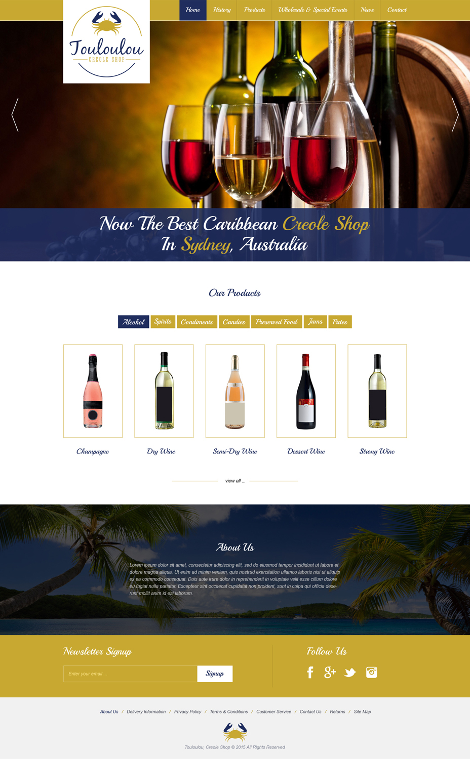 Web Design by Roy for Touloulou creole shop | Design #8414769