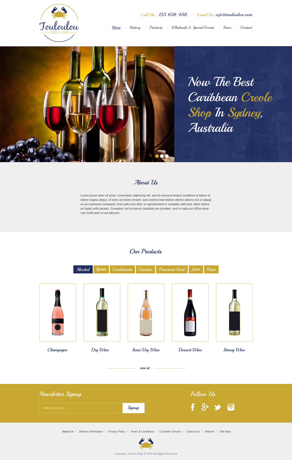 Diseño Web por Roy para Touloulou creole shop | Diseño #8415048