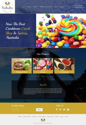 Web Design by Roy for Touloulou creole shop | Design: #8510443