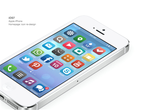 Re-design Apple iPhone's new iOS7 design! | Design Application par Lara