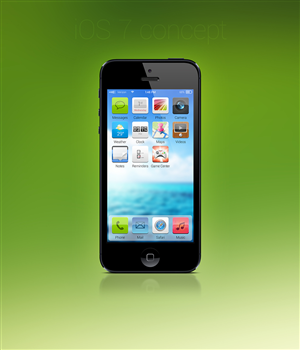 Re-design Apple iPhone's new iOS7 design! | Design Application par Fuxxo Works