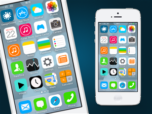 Re-design Apple iPhone's new iOS7 design! | Design Application par tapstudio