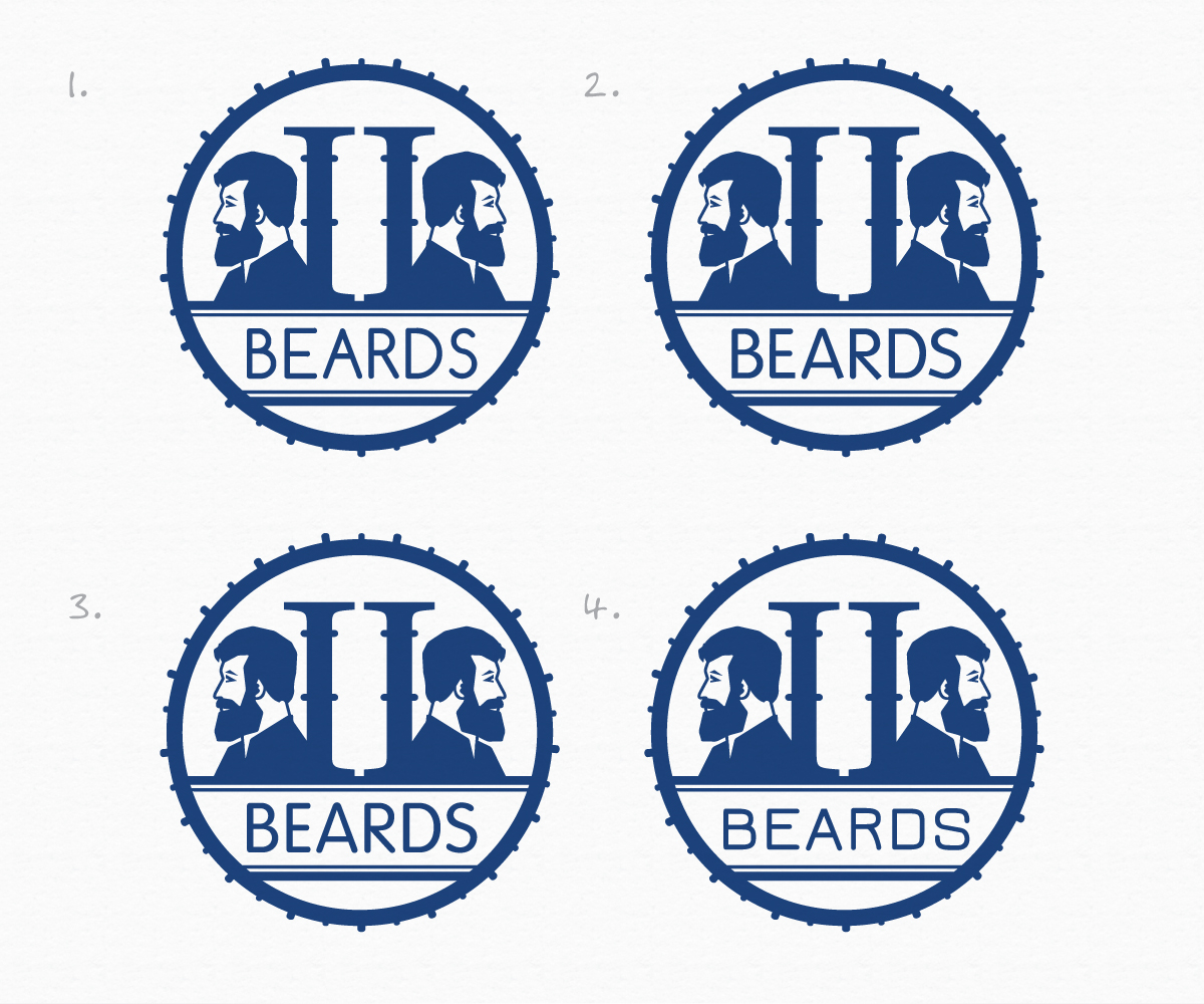 Logo Design by AD-X for Two Beards | Design #2202091
