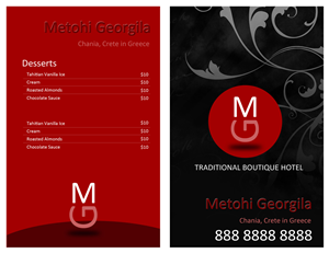 Menu Design by uk