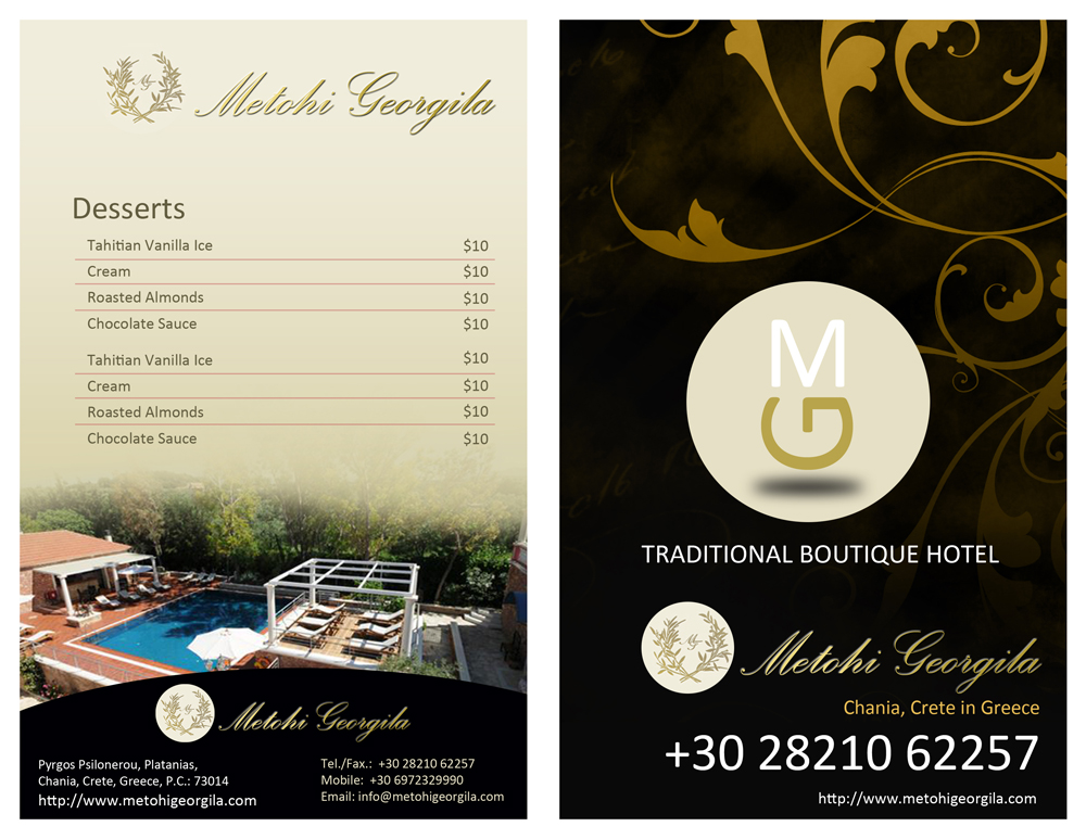 Menu Design by uk for this project | Design #1988170