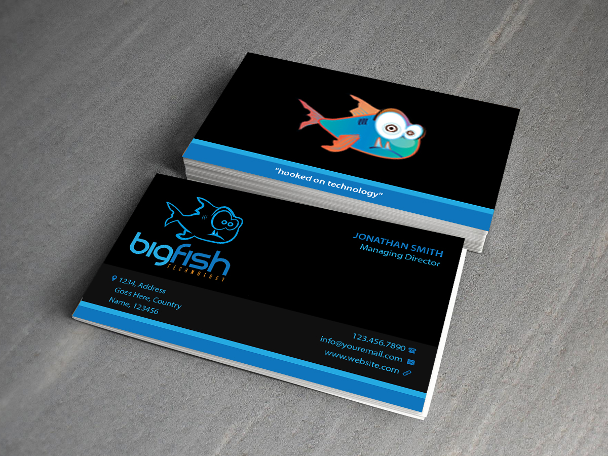 Business Card Design by Creations Box 2015 for Big Fish Computers | Design #8404132
