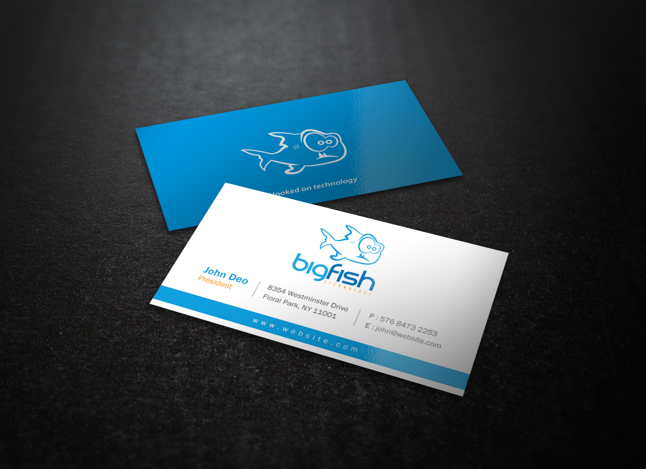 Diseño de Tarjeta de Presentación por Brand aid para Big Fish Computers | Diseño #8403492