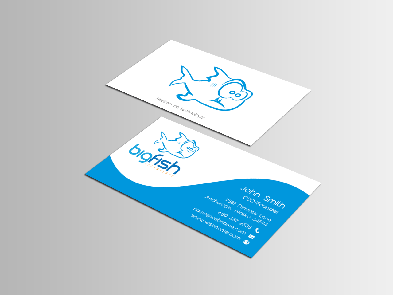 Business Card Design by chandrayaan.creative for Big Fish Computers | Design #8391837