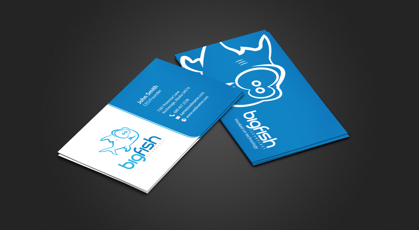 Business Card Design by chandrayaan.creative for Big Fish Computers | Design #8421826