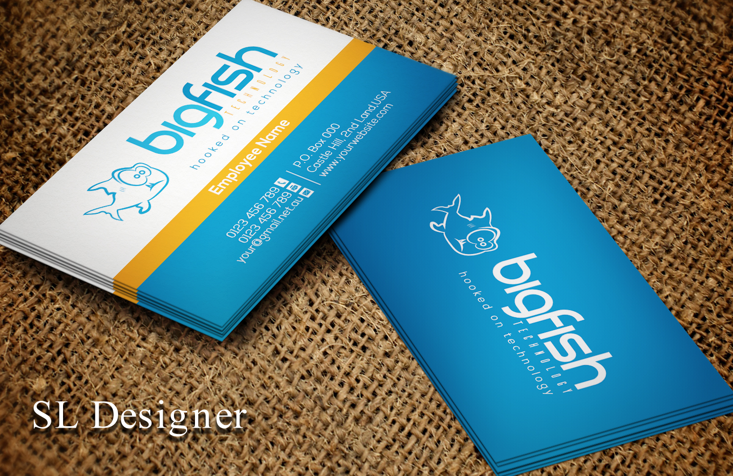 Business Card Design by SL Designer for Big Fish Computers | Design #8391172