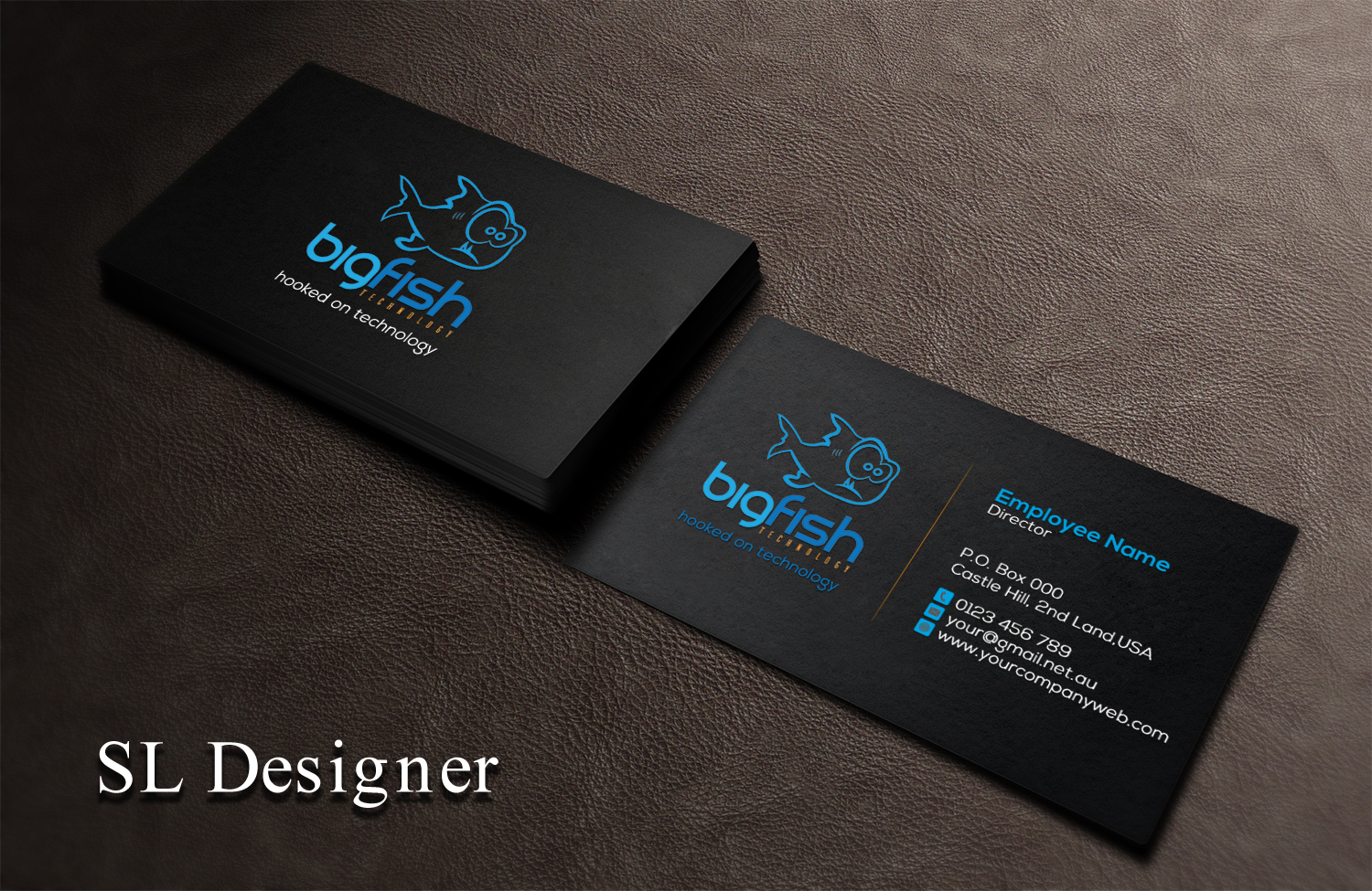 Business Card Design by SL Designer for Big Fish Computers | Design #8391251