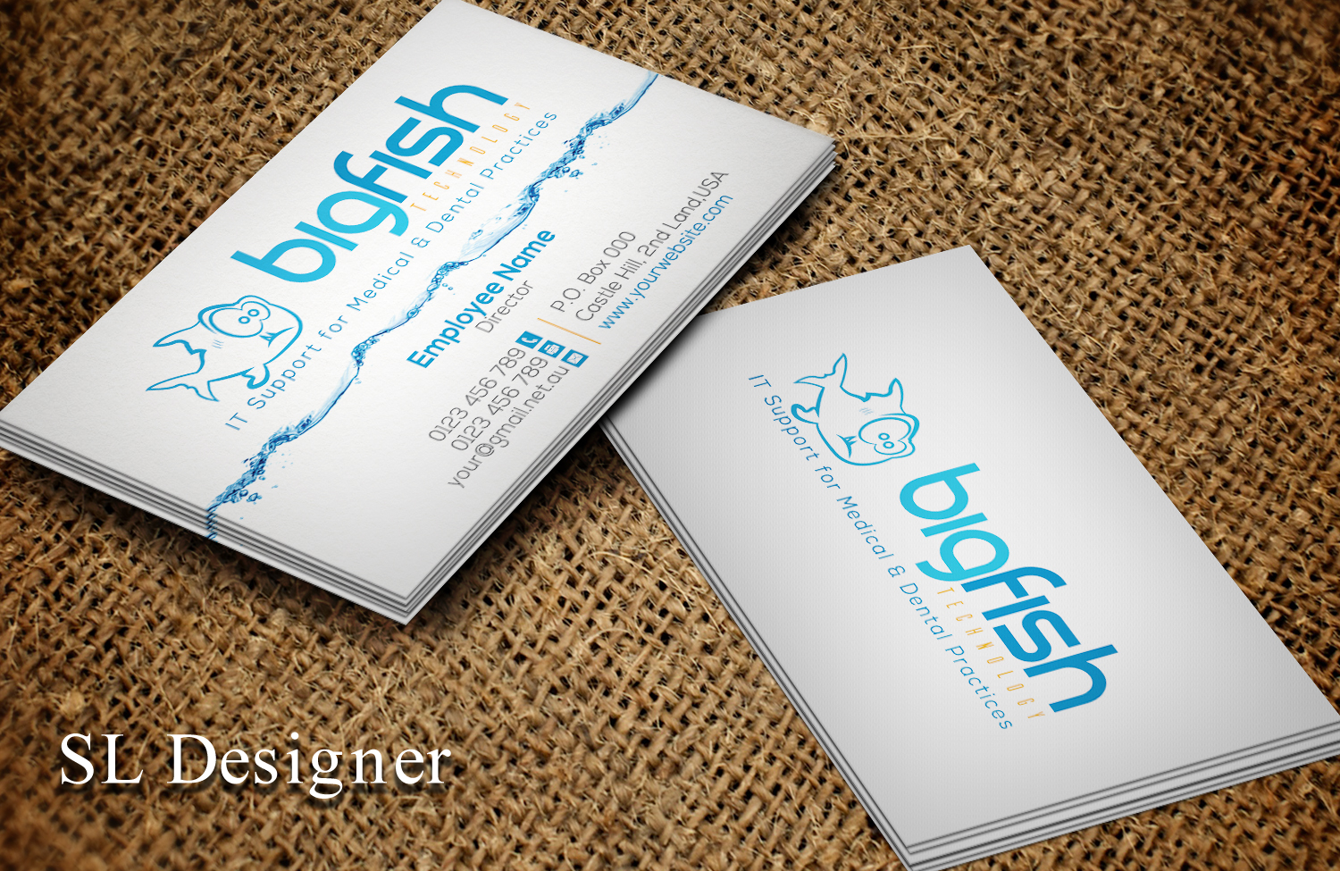 Business Card Design by SL Designer for Big Fish Computers | Design #8418887