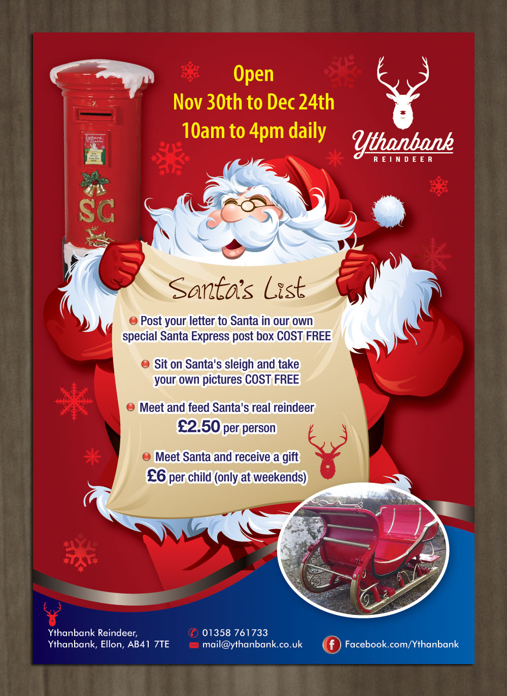 Flyer Design by Sbss for Ythanbank Reindeer | Design #1975190
