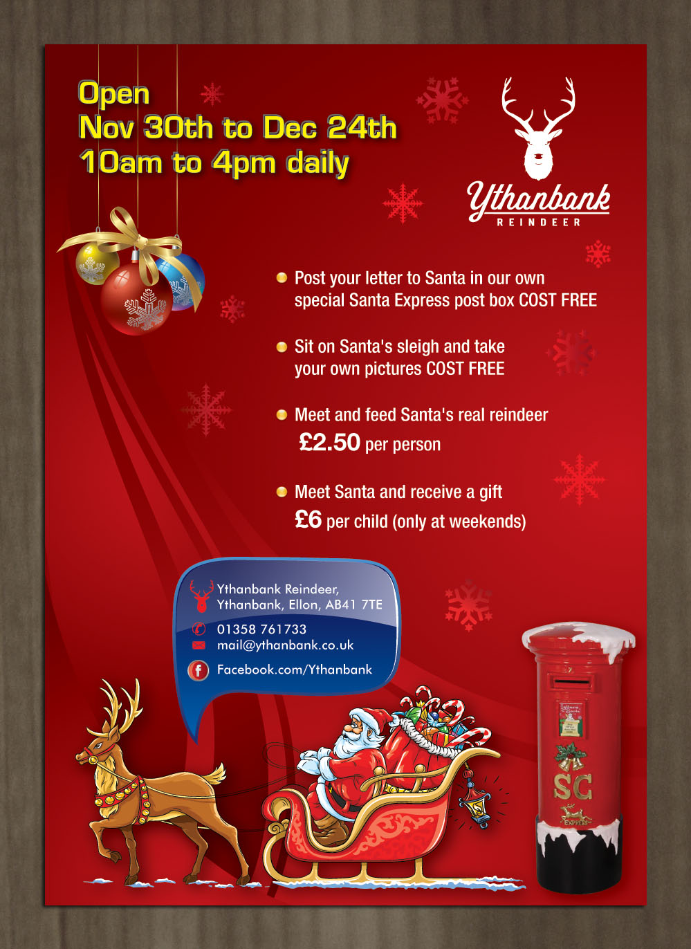 Flyer Design by Sbss for Ythanbank Reindeer | Design #1975221