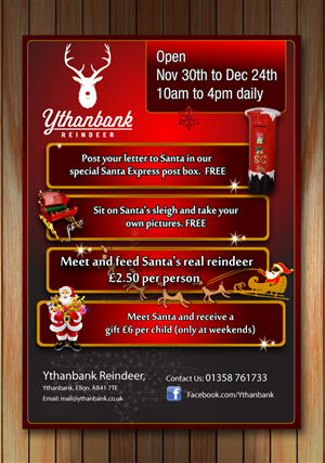 Flyer Design by Sbss for Ythanbank Reindeer | Design: #1981389