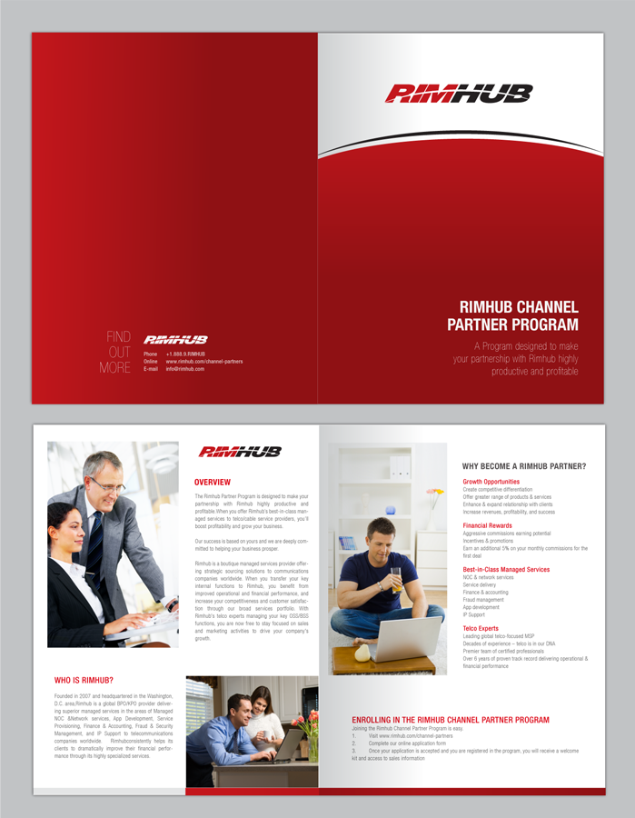 Brochure Design by moinulhossain for Rimhub, Inc. | Design #2041020