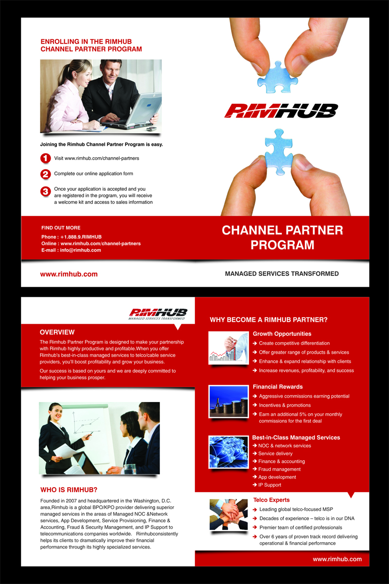 Brochure Design by rkailas for Rimhub, Inc. | Design: #2038582