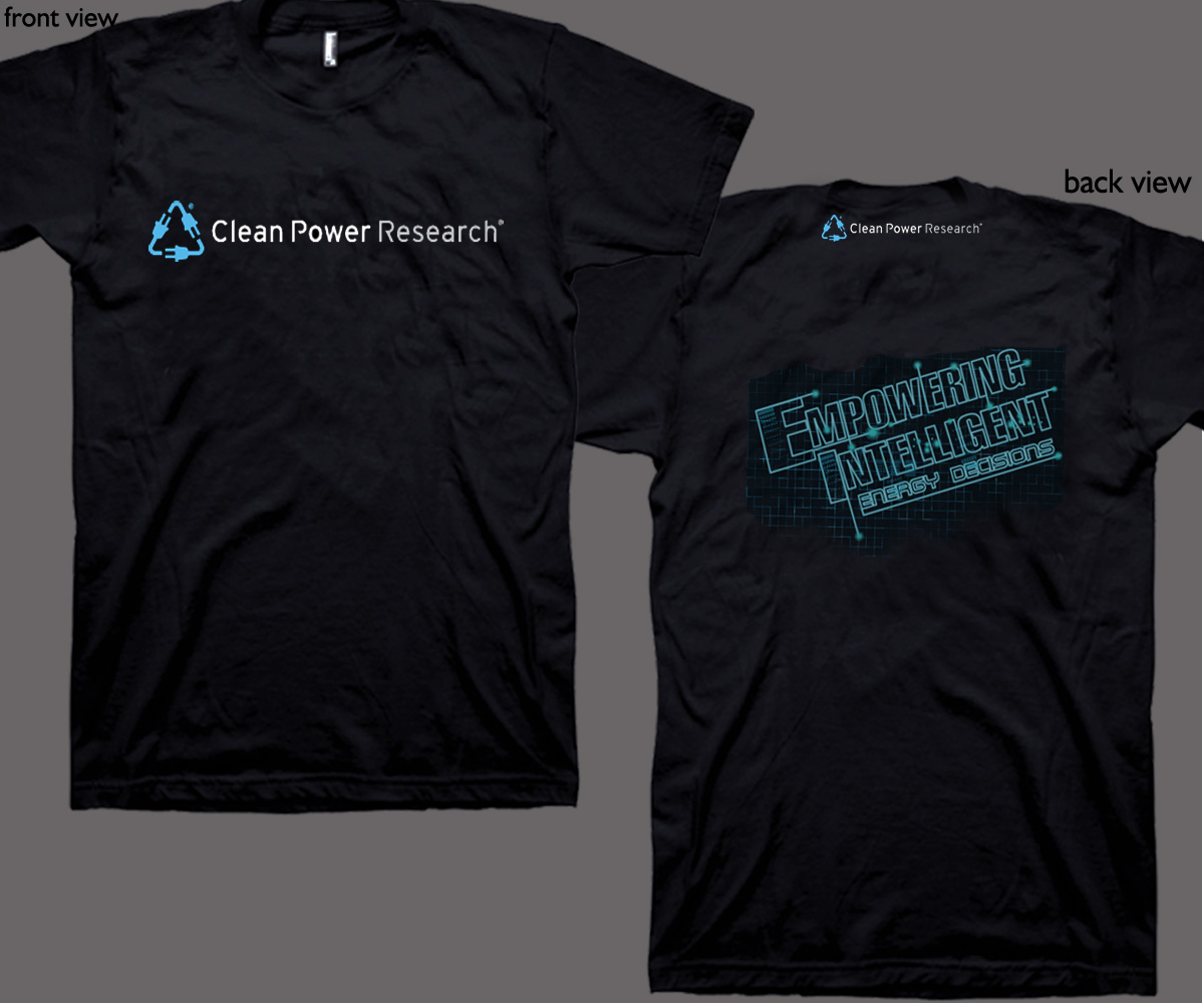 T-shirt Design by TRHZ for Clean Power Research | Design #1981968