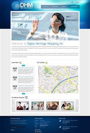 Diseño Wordpress por Mayank Patel para Digital Heritage Mapping, Inc. | Diseño: #408458