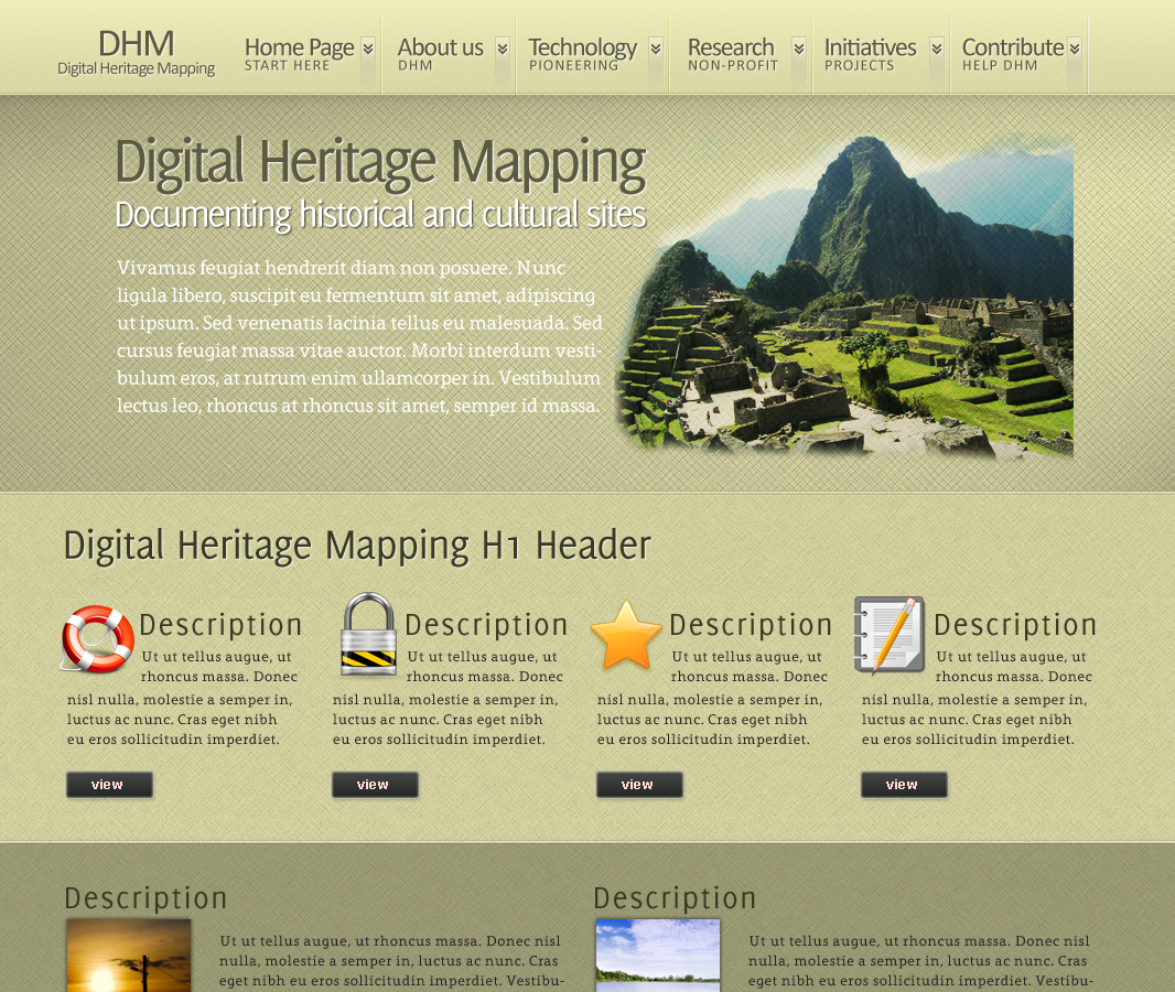Diseño Wordpress por designer para Digital Heritage Mapping, Inc. | Diseño #467557