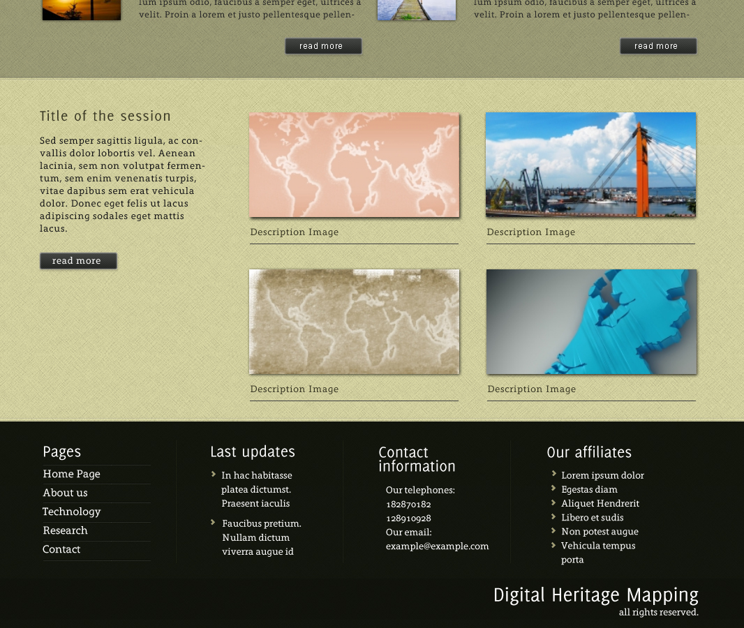 Wordpress Design by designer for Digital Heritage Mapping, Inc. | Design #467558