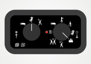 Icons for speaker button-panel | Grafik-Design von Amduat Design