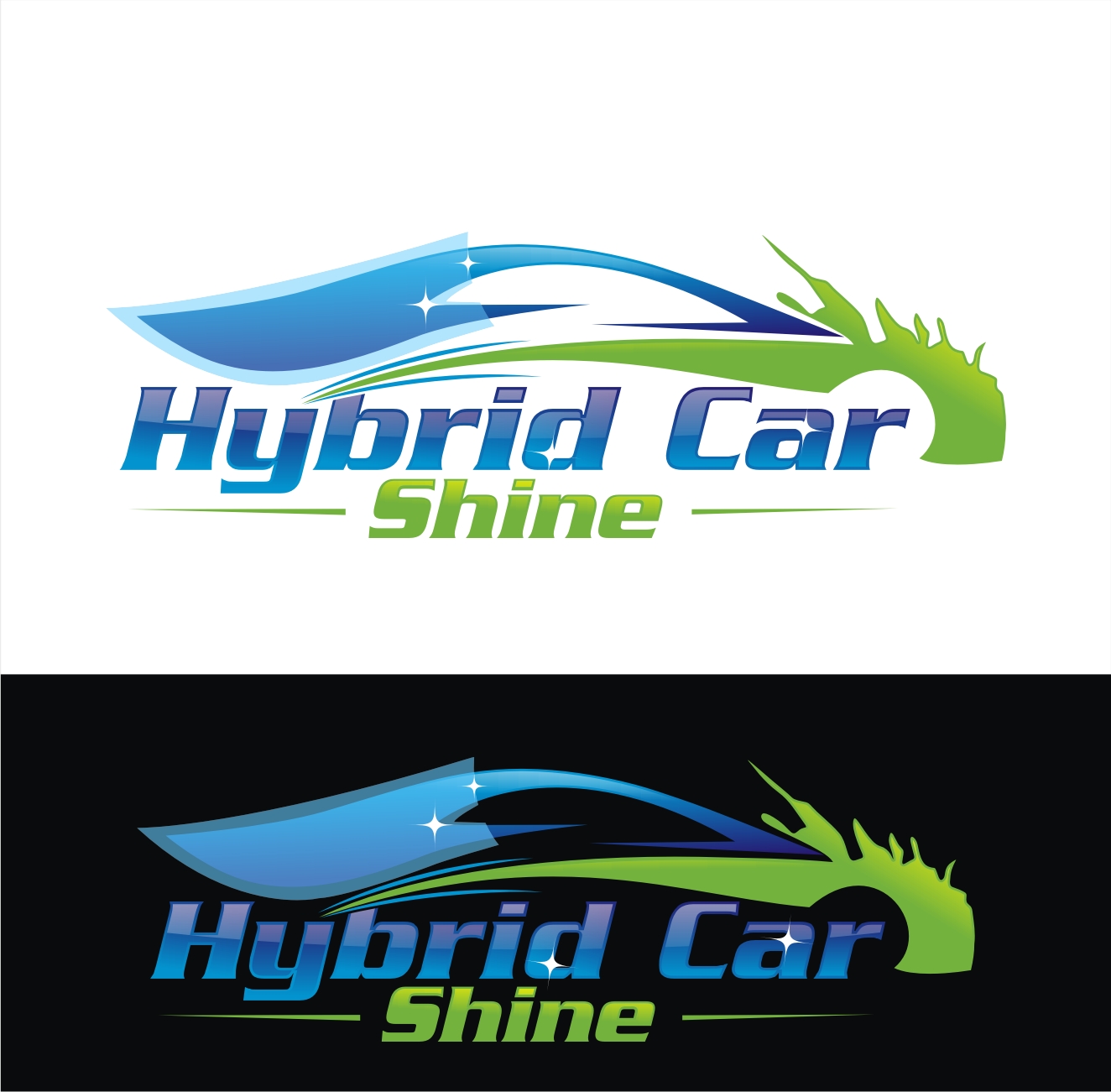 Hybrid Car Logo