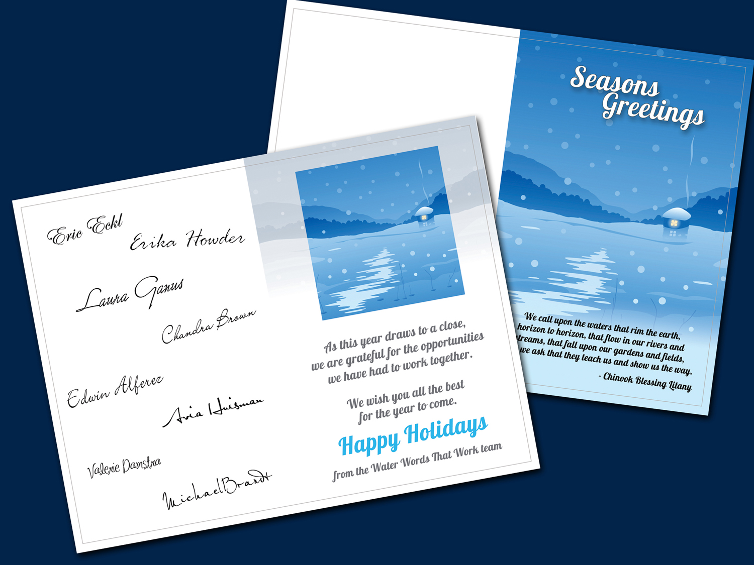 Card Design by samsongrfx for Water Words That Work LLC | Design: #8420084
