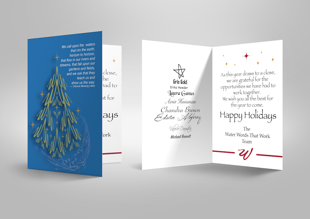 Card Design by ralfalopagusstudio for Water Words That Work LLC | Design #8417574