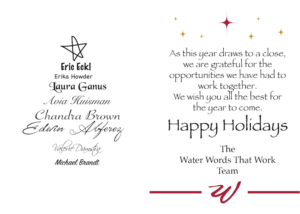 Card Design by ralfalopagusstudio for Water Words That Work LLC | Design: #8417576