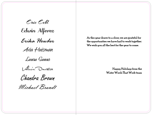 Card Design by january_vogel for Water Words That Work LLC | Design #8396958