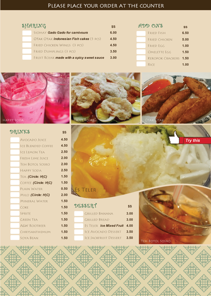 Menu Design by yophi for Es Teler 77 | Design #8456333