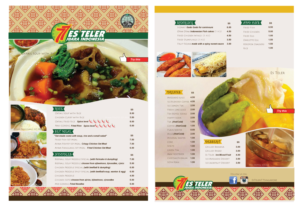 Menu Design by yophi for Es Teler 77 | Design #8493917