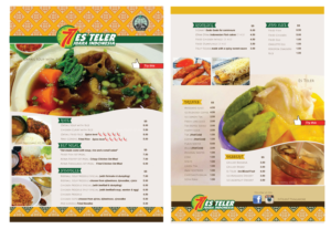 Menu Design by yophi for Es Teler 77 | Design: #8495754
