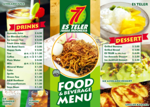 Menu Design by eleutherios for Es Teler 77 | Design: #8482749