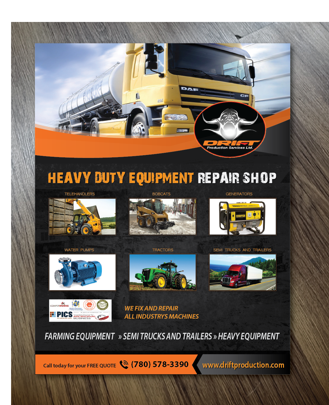 Flyer-Design von alex989 für drift production services | Design #8415062