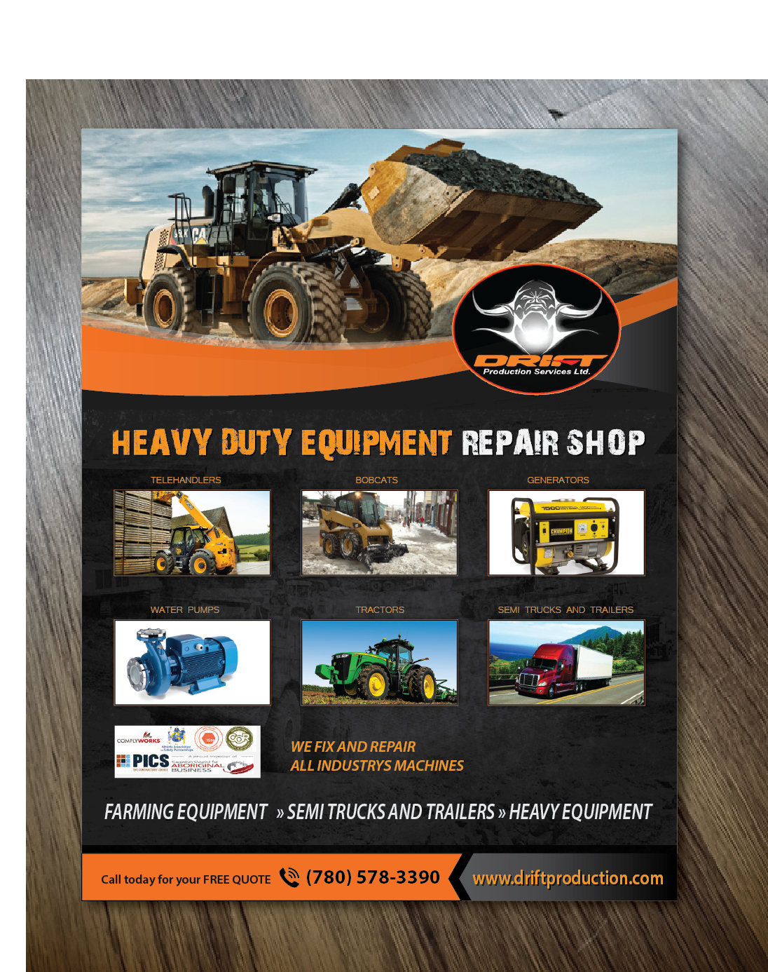 Flyer-Design von alex989 für drift production services | Design #8415063