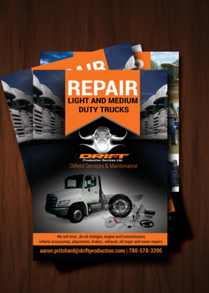 Flyer Design by uk for drift production services | Design: #8400063