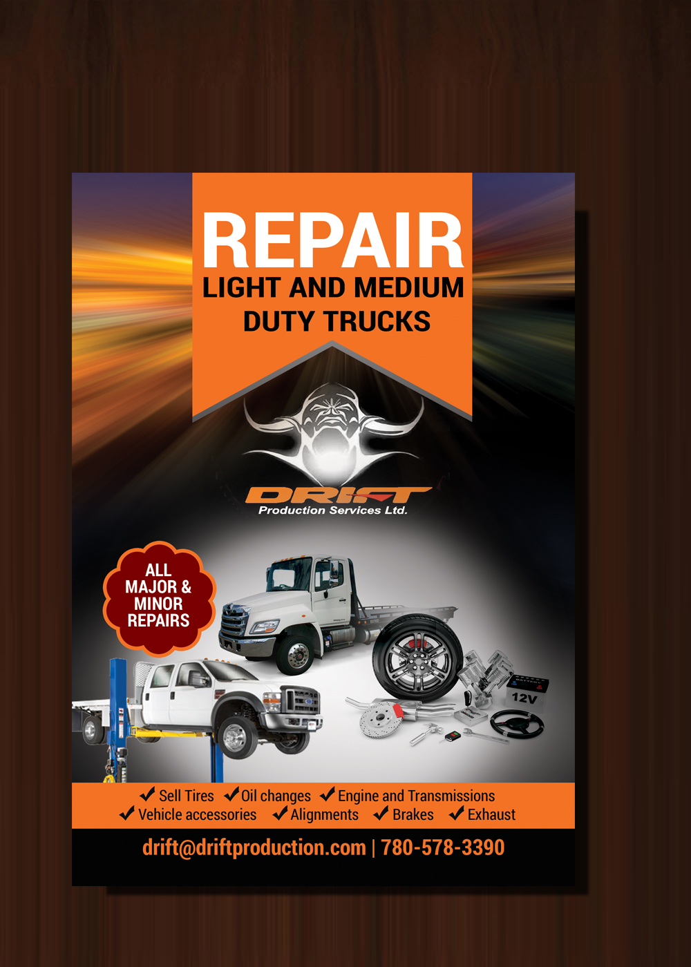 Flyer Design by uk for drift production services | Design #8466588