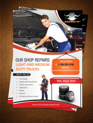 Flyer Design by debdesign for drift production services | Design: #8409523