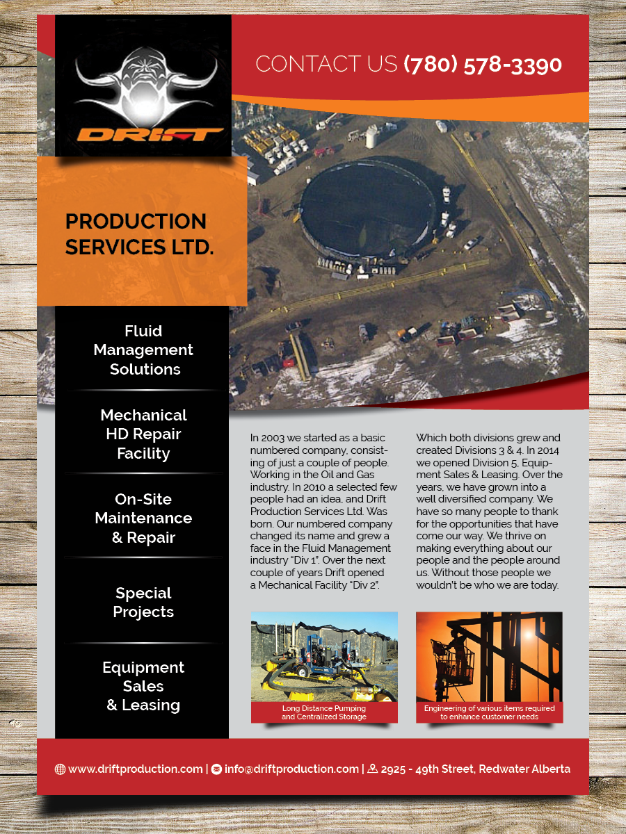 Flyer-Design von Masha K für drift production services | Design #8394308